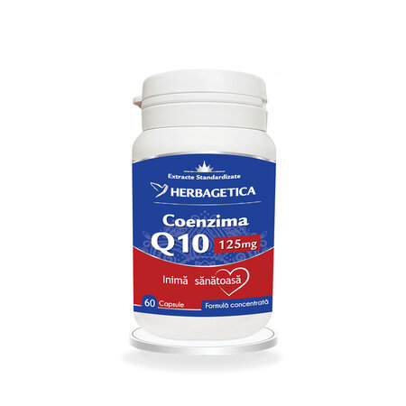 Coenzima Q10, 125 mg, 60 capsule, Herbagetica 645080
