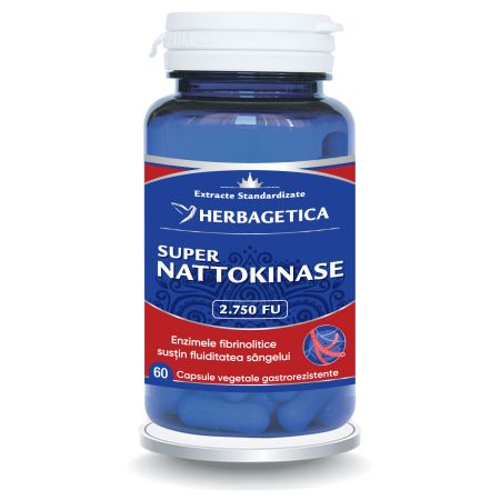 Super Nattokinase, 60 capsule, Herbagetica