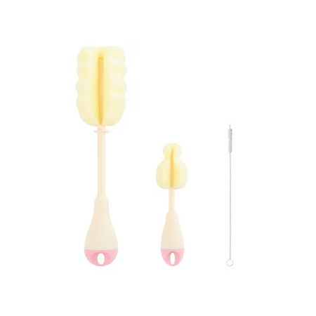 Perie pentru curatat biberoane 3in1, Pink, Kikka Boo 645130
