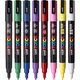 Set Marker acrilic PC-3M Fine, 8 bucati, Posca 645151