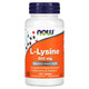 L-Lyzine, 500 mg, 100 tablete, Now Foods 645215