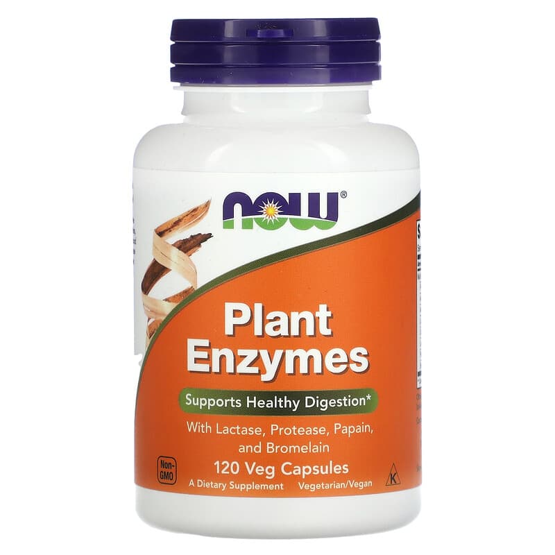 Enzime digestive din plante, 120 capsule vegetale, Now Foods