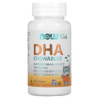 Omega-3 cu gust de fructe pentru copii, 60 tablete masticabile, Now Foods
