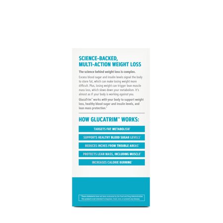 Formula avansata pentru slabit GlucaTrim Total Lean, 120 capsule, GNC 647071