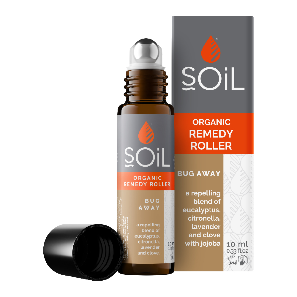Roll-On Bug Away cu uleiuri esentiale pure organice, 10 ml, Soil
