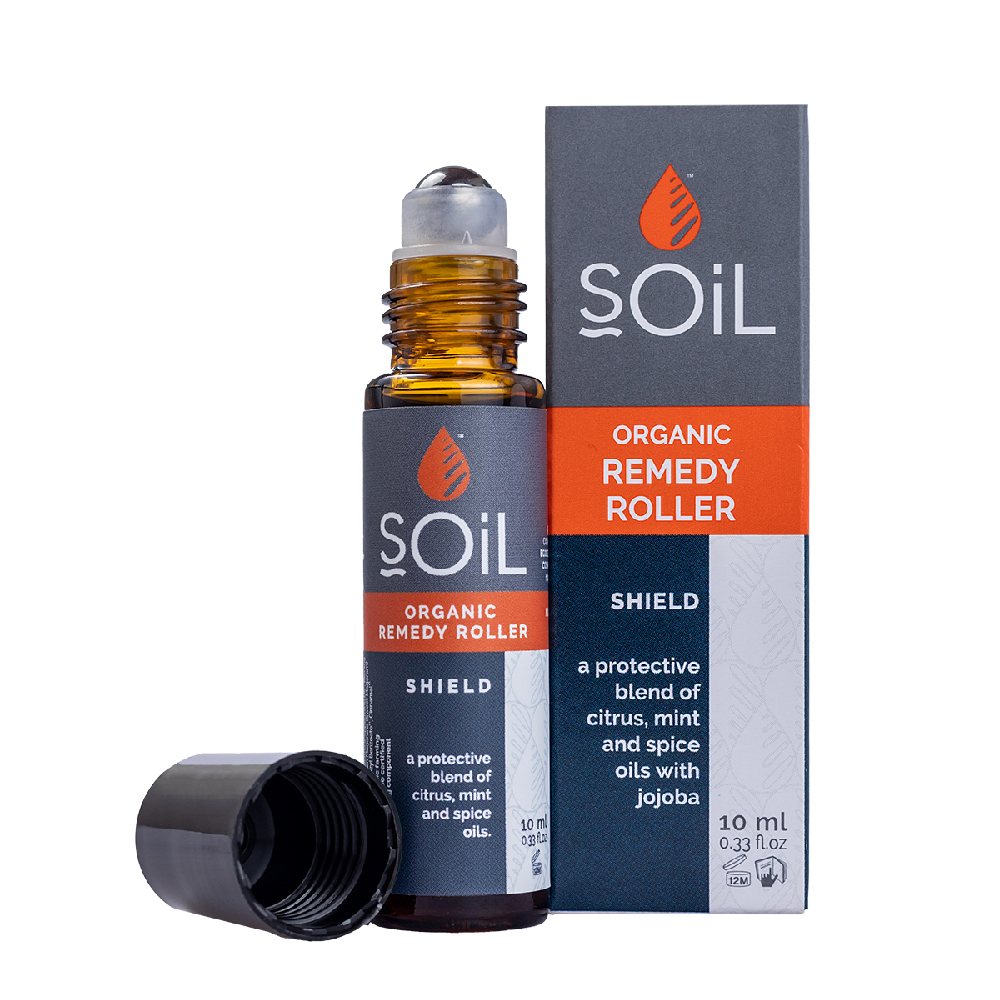 Roll-On Shield cu uleiuri esentiale pure organice, 10 ml, Soil