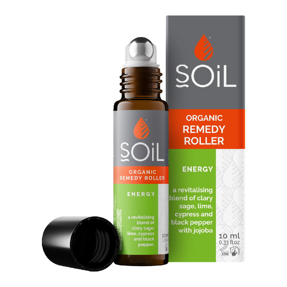 Roll-On Energy cu uleiuri esentiale pure organice, 10 ml, Soil