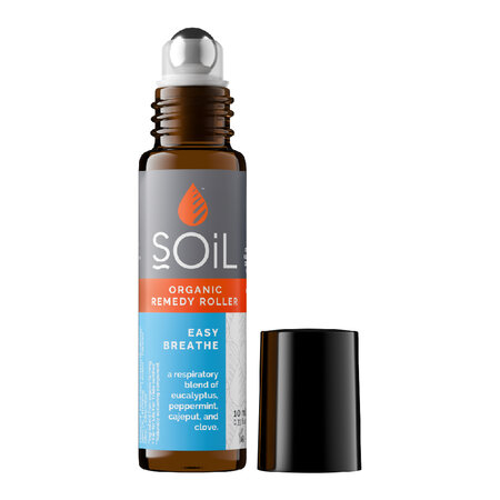 Roll-On Easy Breathe cu uleiuri esentiale pure organice, 10 ml, Soil 754726