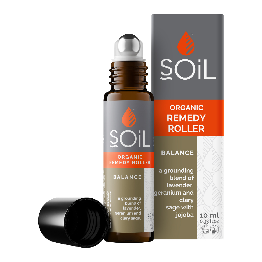 Roll-On Balance cu uleiuri esentiale pure organice, 10 ml, Soil