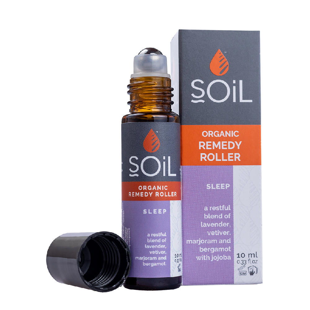 Roll-On Sleep cu uleiuri esentiale pure organice, 10 ml, Soil