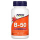 Complex Vitamine B-50, 100 tablete, Now Foods 645573