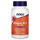 Vitamina K-2, 100 mcg, 100 capsule vegetale, Now Foods 645631