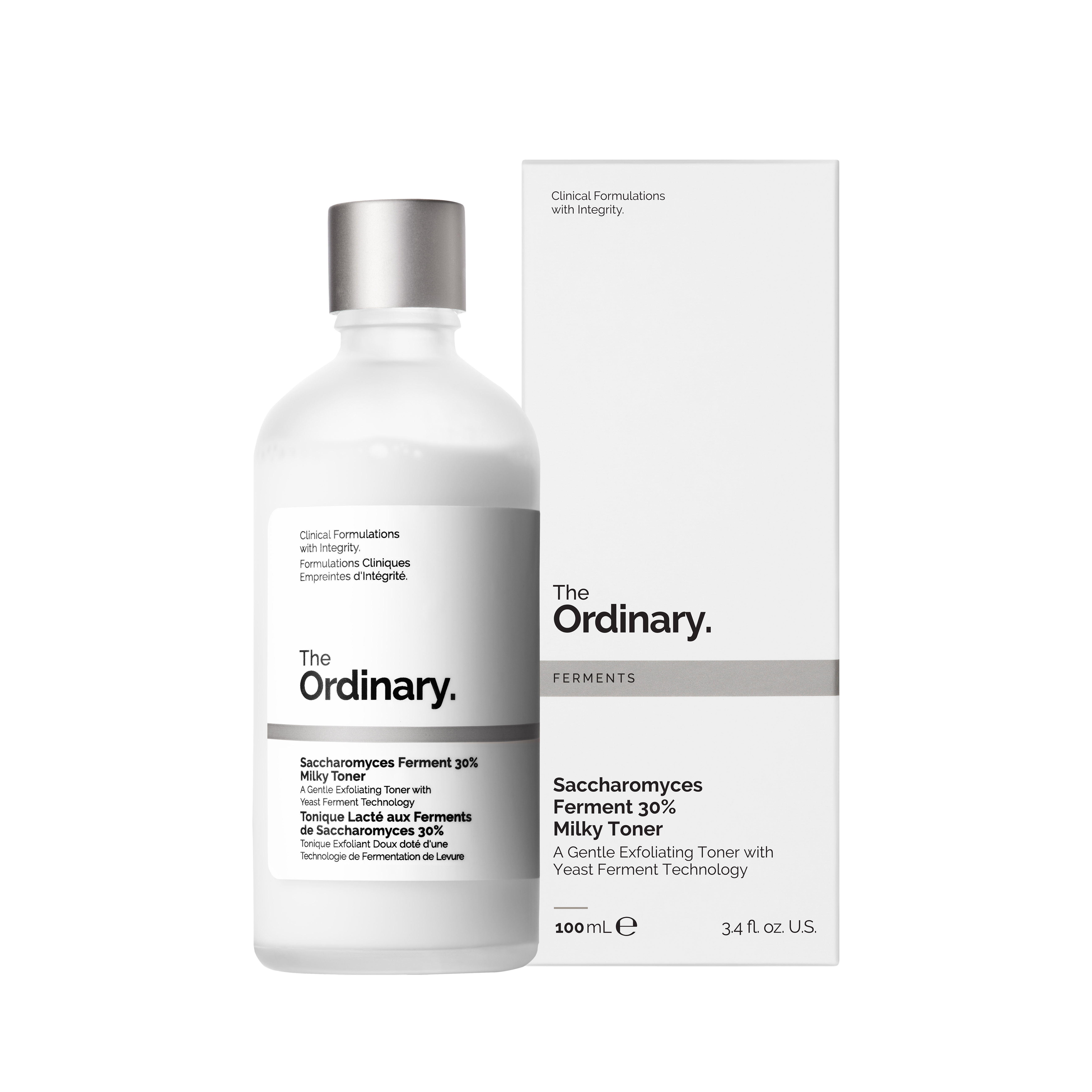 Toner exfoliant cu fermenti Saccharomyces 30% Milky Toner, 100 ml, The Ordinary