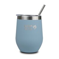 Cana termoizolata cu pai, Albastru, 360 ml, Nava