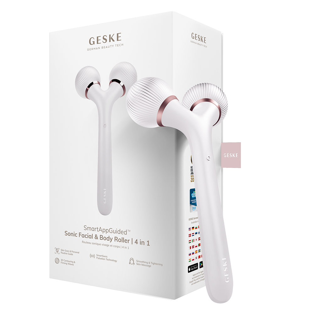 Roller pentru masaj facial si corporal 4 in 1 Sonic, Starlight, Geske