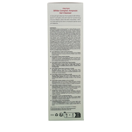 Gel de curatare si indepartare a machiajului Bifida Complex Ampoule, 400 ml, Manyo 776205