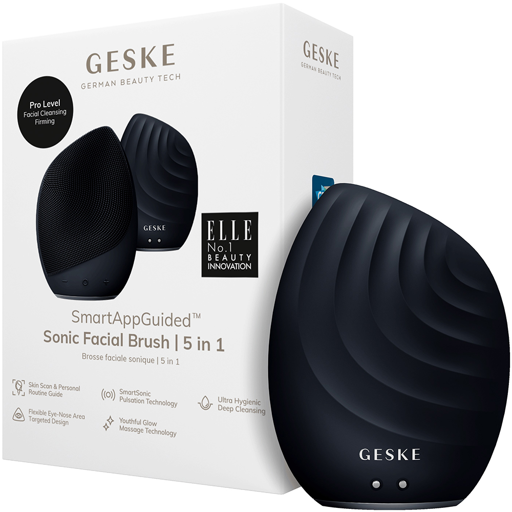 Perie pentru masaj facial 5 in 1 Sonic, Black, Geske