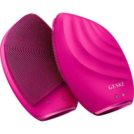 Perie pentru masaj facial 5 in 1 Sonic, Magenta, Geske 645903
