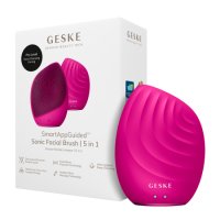 Perie pentru masaj facial 5 in 1 Sonic, Magenta, Geske