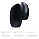 Perie pentru masaj facial 6 in 1 Sonic Thermo, Black, Geske 645938
