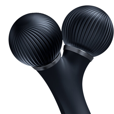 Roller pentru masaj facial 4 in 1 Sonic, Black, Geske 645973