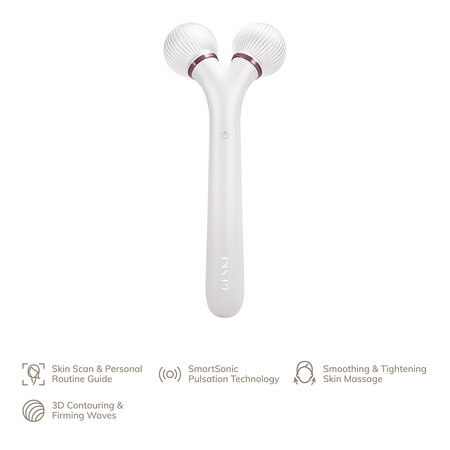 Roller pentru masaj facial 4 in 1 Sonic, Starlight, Geske 645997
