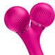 Roller pentru masaj facial 4 in 1 Sonic, Magenta, Geske 646004