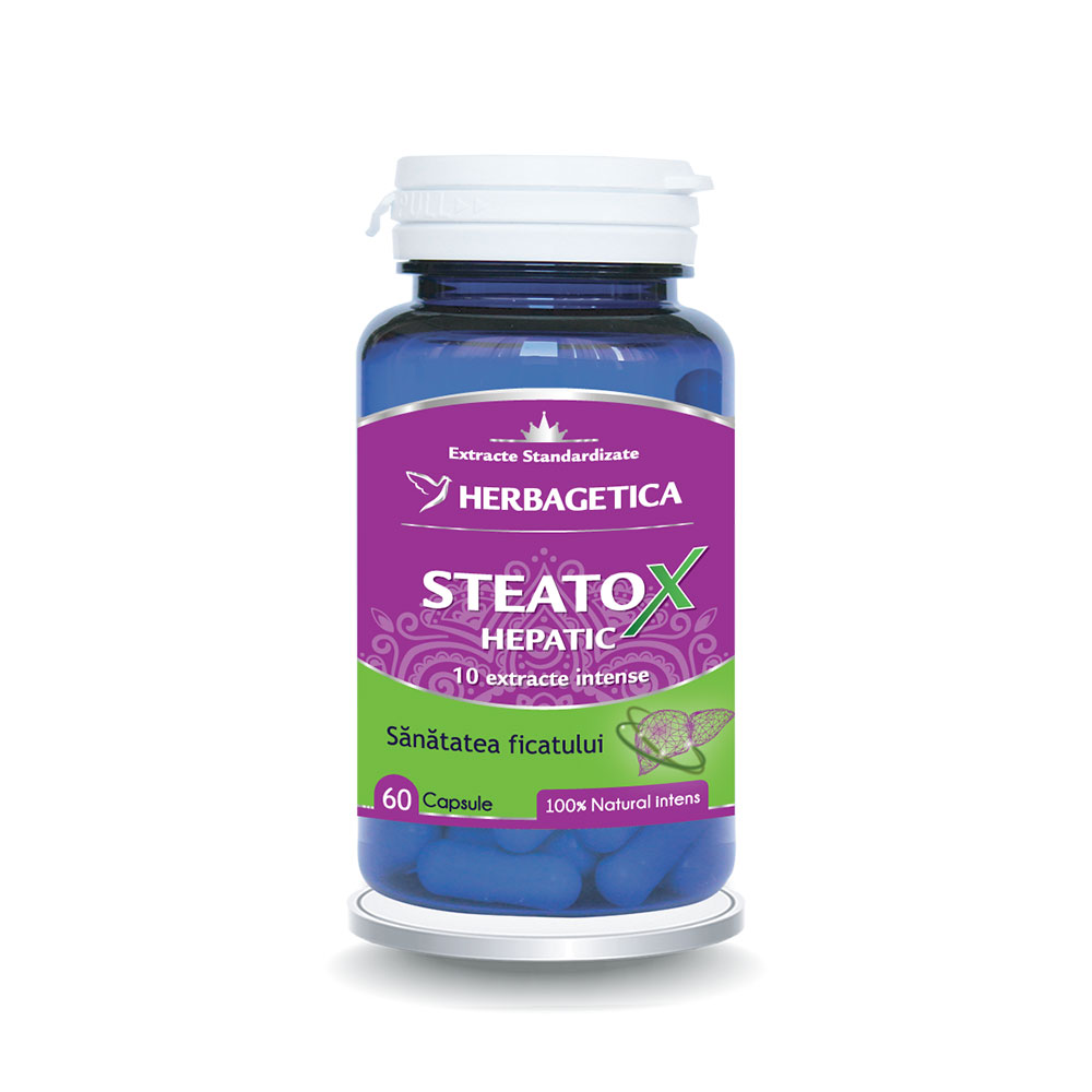 Steatox Hepatic, 60 capsule, Herbagetica