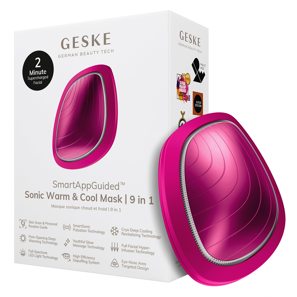 Dispozitiv multifunctional 9 in 1 Sonic Warm & Cool Mask, Magenta, Geske