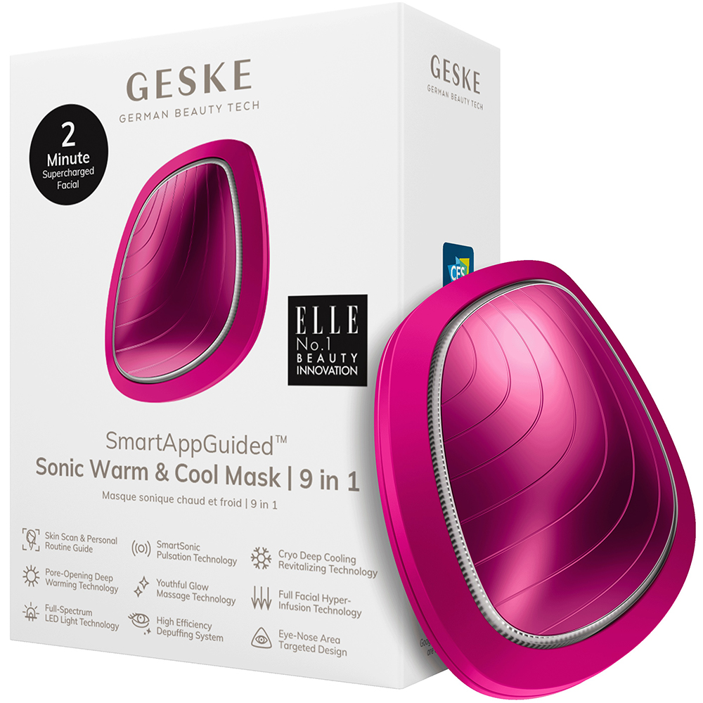 Dispozitiv multifunctional 9 in 1 Sonic Warm & Cool Mask, Magenta, Geske