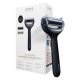 Roller pentru masaj facial si corporal 8 in 1 MicroNeedle, Black, Geske 781455