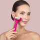 Roller pentru masaj facial si corporal 8 in 1 MicroNeedle, Magenta, Geske 646052