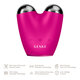 Dispozitiv pentru masaj facial 6 in 1 MicroCurrent Face-Lifter, Magenta, Geske 646112
