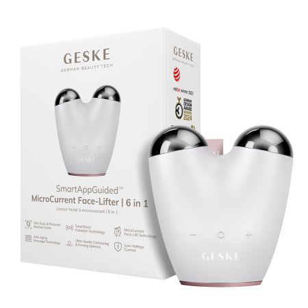 Dispozitiv pentru masaj facial 6 in 1 MicroCurrent Face-Lifter, Starlight, Geske