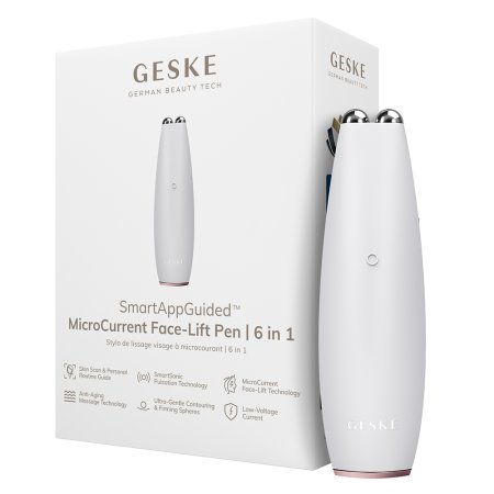 Dispozitiv pentru masaj facial 6 in 1 MicroCurrent Face-Lift Pen, Starlight, Geske