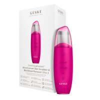 Dispozitiv pentru curatare faciala 9 in 1 MicroCurrent kin Scrubber&Blackhead Remover, Magenta, Geske
