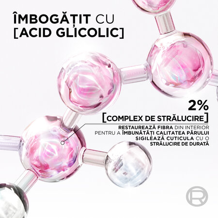 Sampon pentru stralucirea parului cu 2% acid glicolic Glycolic Gloss, 200 ml, Elseve 646299