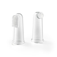 Degetar din silicon in cutie de protectie, 2 bucati, Babyono