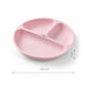Farfurie din silicon cu ventuza, Roz, Babyono 646370