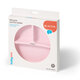 Farfurie din silicon cu ventuza, Roz, Babyono 646369