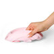Farfurie din silicon cu ventuza, Roz, Babyono 646371