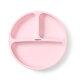 Farfurie din silicon cu ventuza, Roz, Babyono 646367