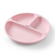 Farfurie din silicon cu ventuza, Roz, Babyono 646368