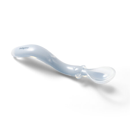 Lingurita flexibila din silicon, Albastru, Babyono 646378