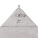 Prosop cu gluga din bambus, 100 x 100 cm, Gri, Babyono 646392