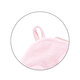 Prosop cu gluga din bambus, Roz, 100 x 100 cm, Babyono 646400