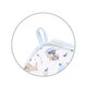 Prosop cu gluga din bumbac, Albastru, 100 x 100 cm, Babyono 646404