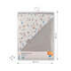 Prosop cu gluga din bumbac, 100 x 100 cm, Gri, Babyono 646444