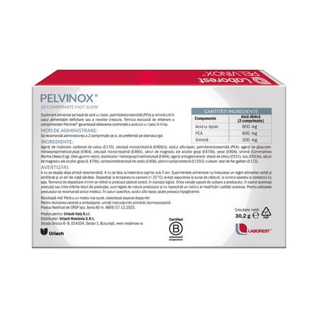 Pelvinox, 20 comprimate, Uriach 816097