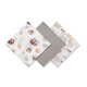 Scutece din muselina, Gri, 3 bucati, Babyono 646473